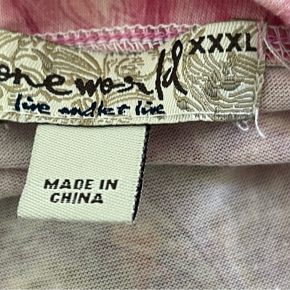 Plus Size One World Embellished Tunic Size XXXL Pink - Picture 5 of 6